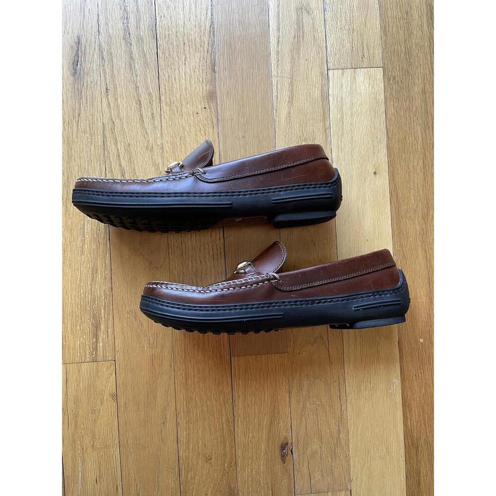 Gucci Brown Horsebit Driving Loafers Size 5.5 Womens Style No. 100 0424B - EUC - Picture 4 of 9